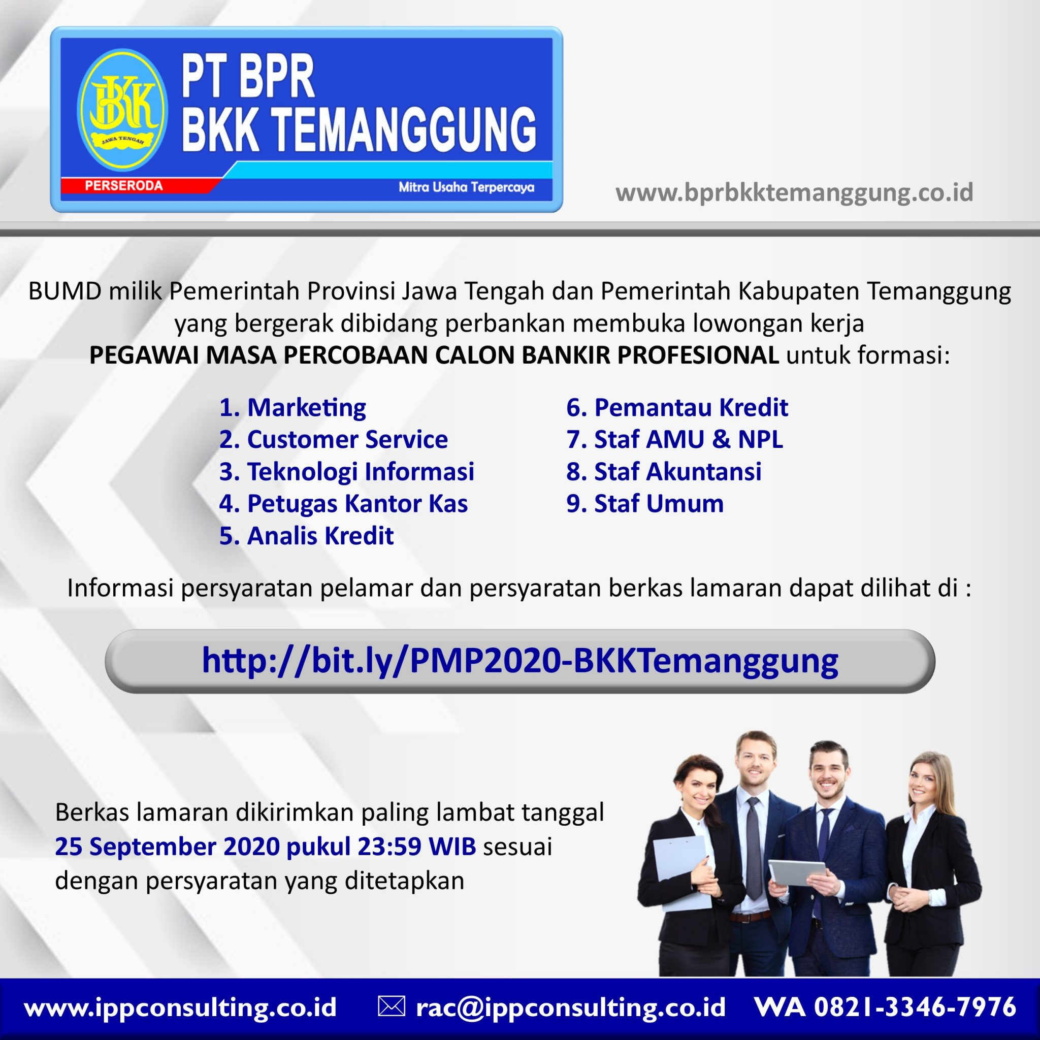 Lowongan Kerja | PT.BPR BKK TEMANGGUNG - IPP Consulting