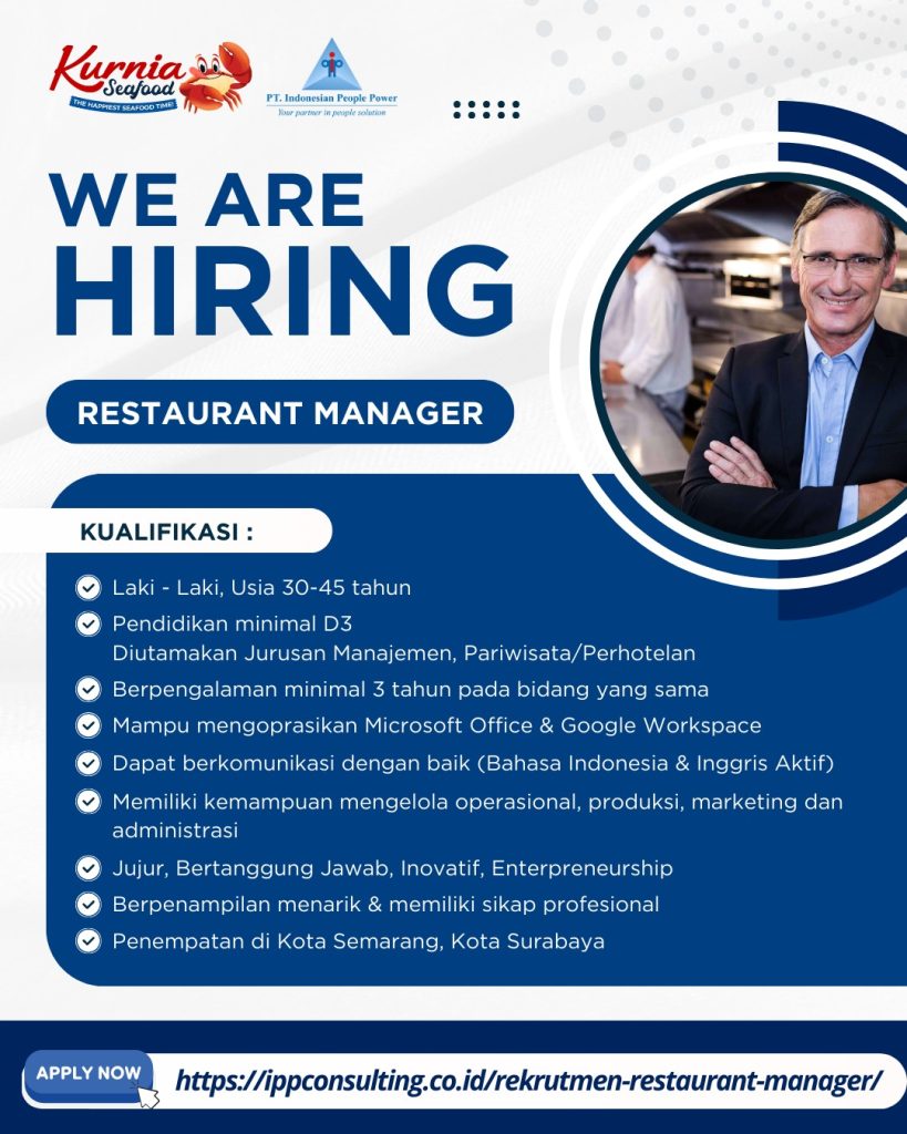 Rekrutmen Restaurant Manager
